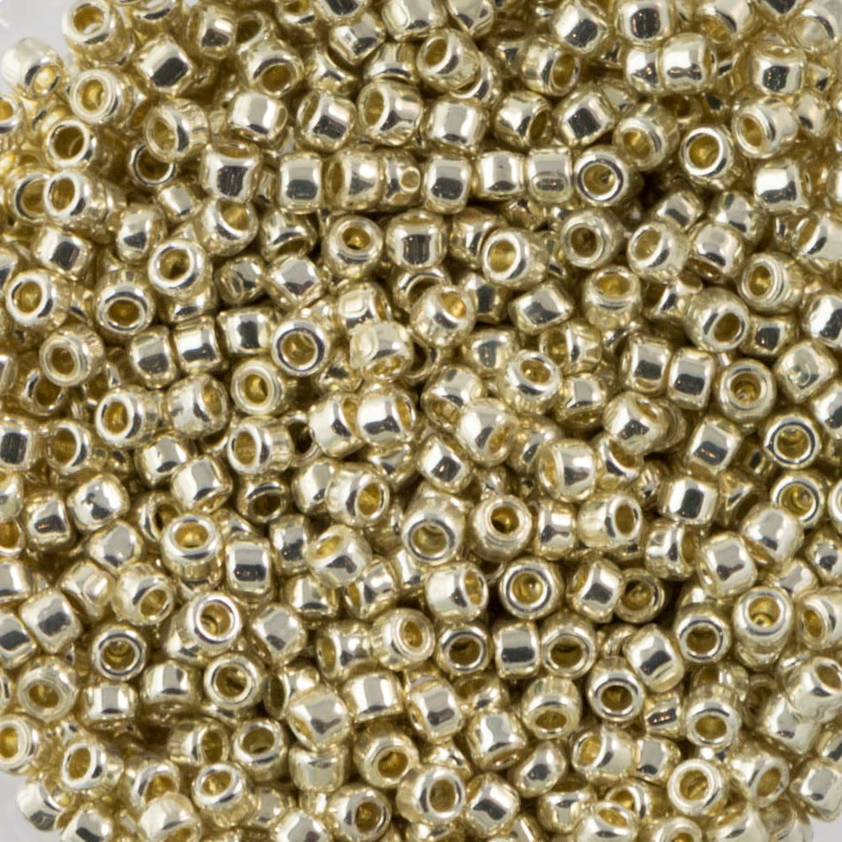 15/0 TOHO ROUND PermaFinish Galvanized Aluminum Seed Bead (8g)