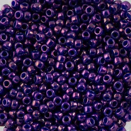 15/0 TOHO ROUND Higher Metallic Grape Seed Bead (8g)