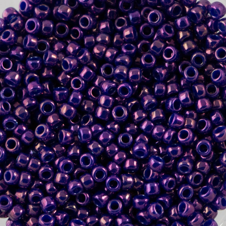 15/0 TOHO ROUND Higher Metallic Grape Seed Bead (8g)