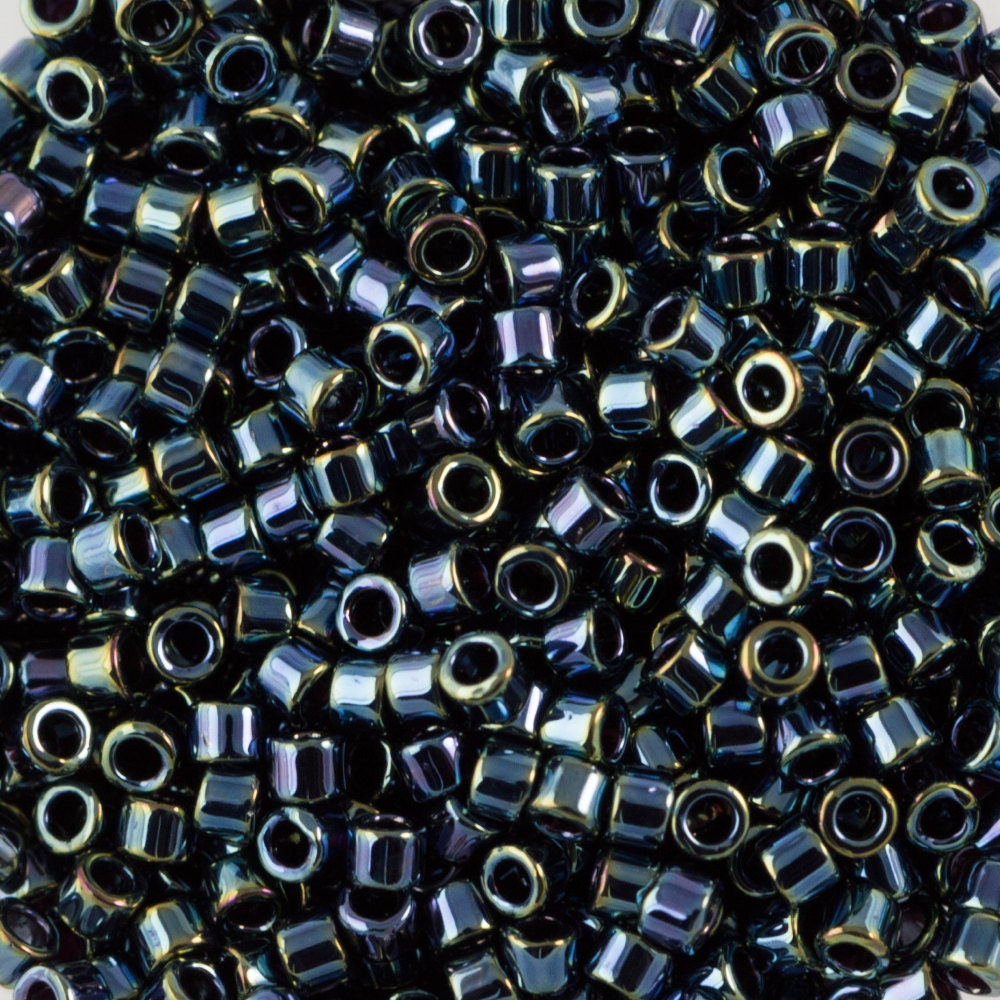 11/0 MIYUKI DELICA Gunmetal Iris Seed Bead (8g)