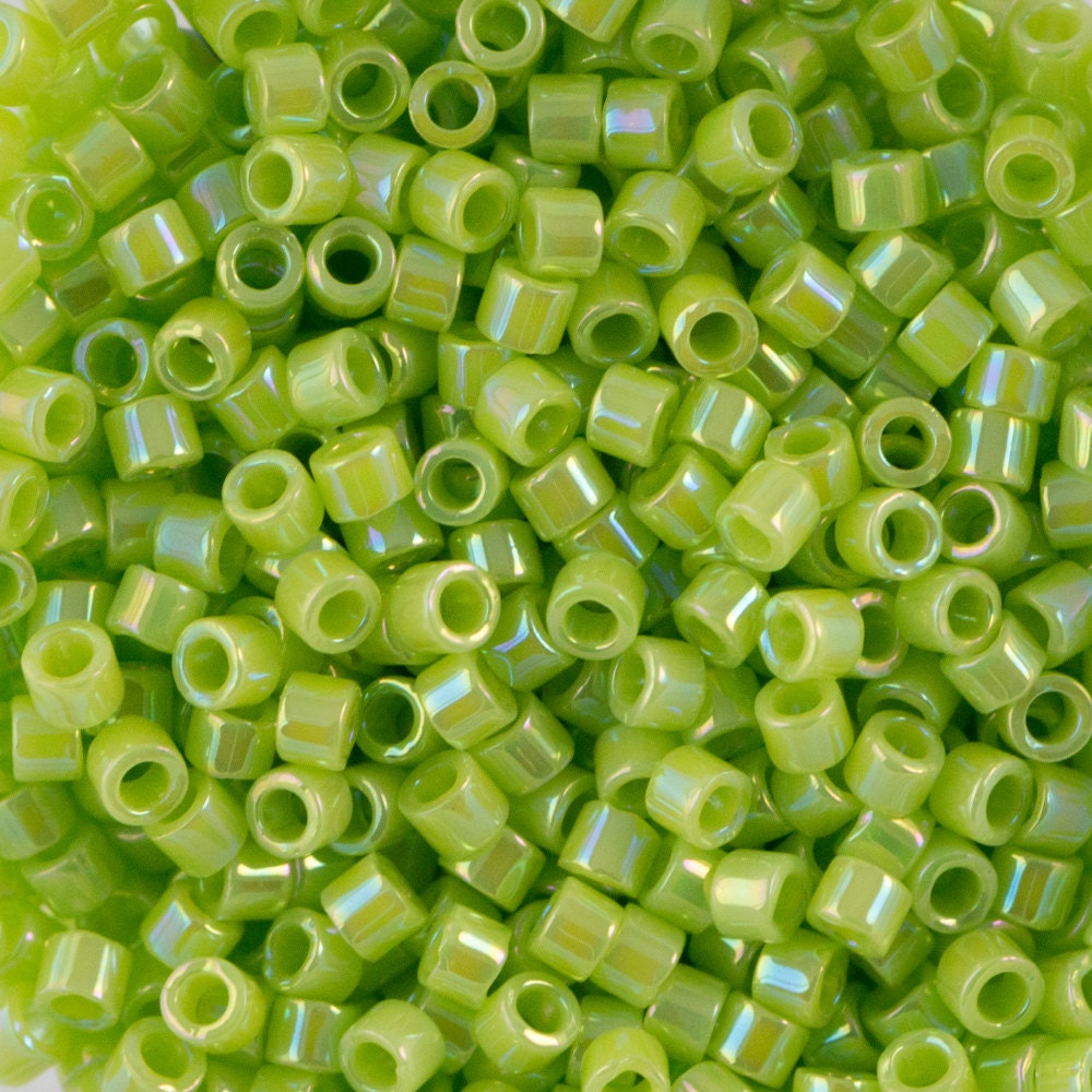 11/0 MIYUKI DELICA Opaque Chartreuse AB Seed Bead (8g)
