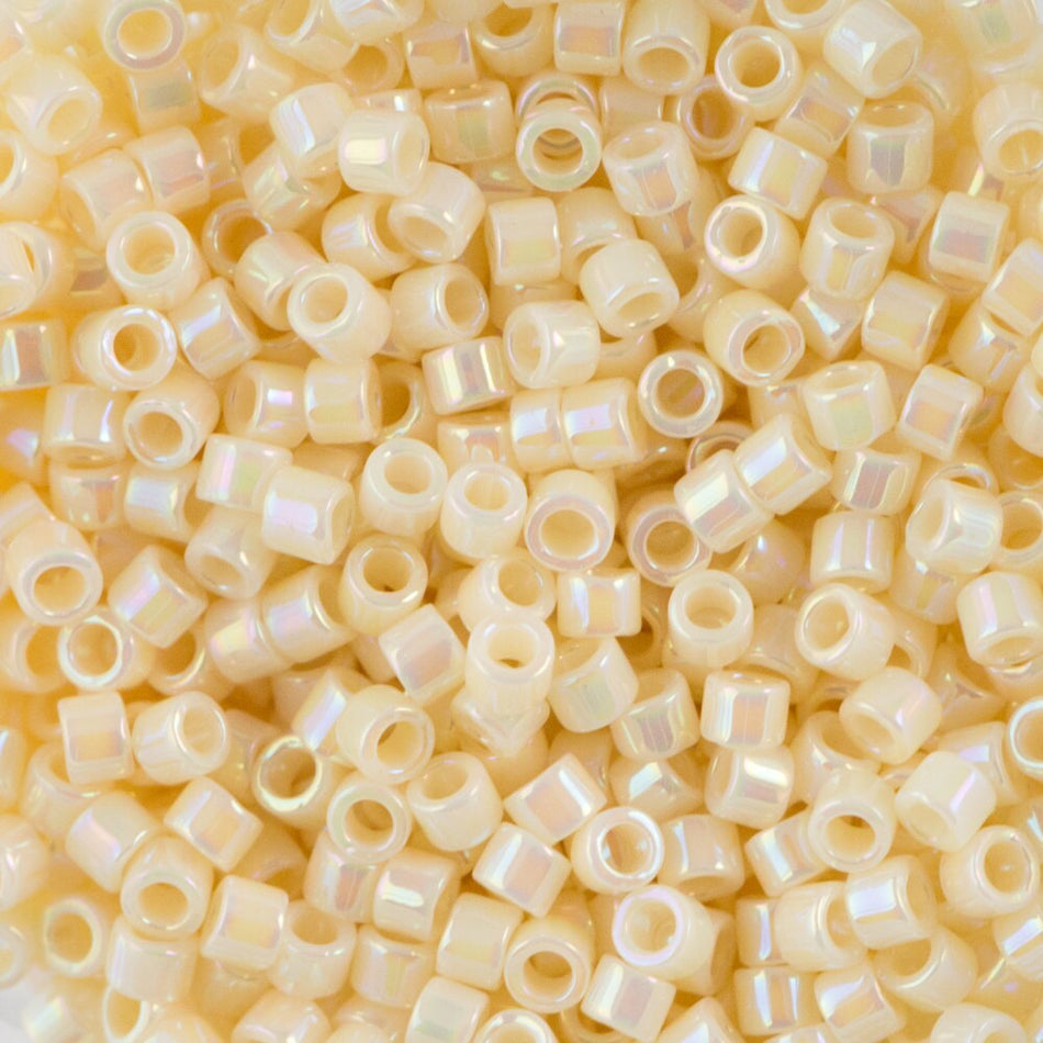 11/0 MIYUKI DELICA Opaque Cream AB Seed Bead (8g)