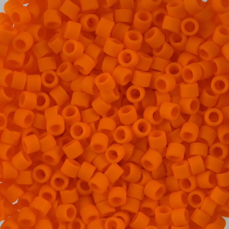 11/0 MIYUKI DELICA Matte Opaque Orange Seed Bead (8g)