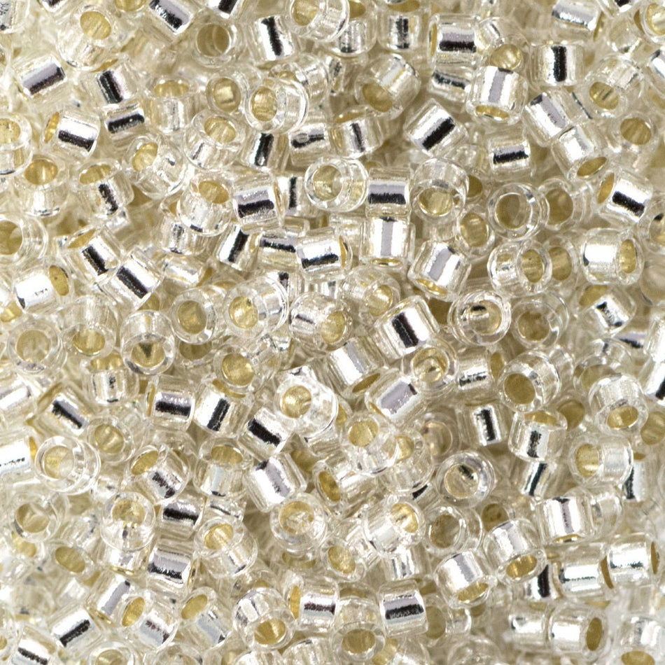 11/0 MIYUKI DELICA Silver Lined Crystal Seed Bead (8g)