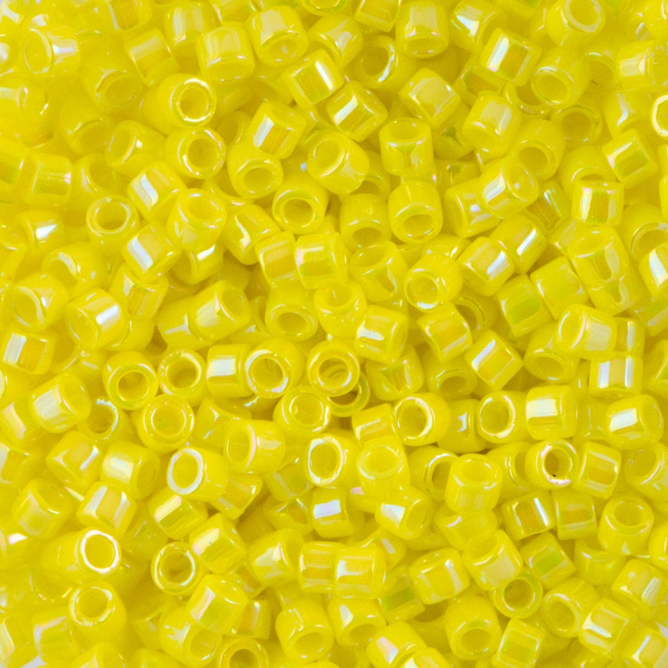 11/0 MIYUKI DELICA Opaque Yellow AB Seed Bead (8g)