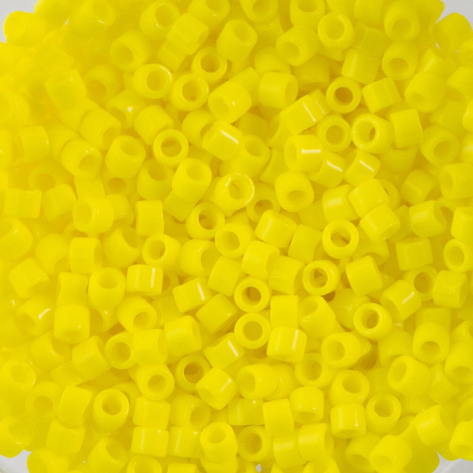 11/0 MIYUKI DELICA Opaque Yellow Seed Bead (8g)
