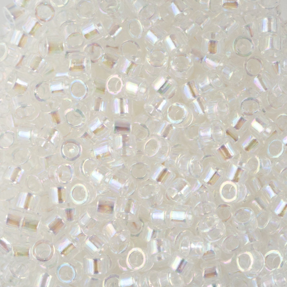 11/0 MIYUKI DELICA Crystal AB Seed Bead (8g)