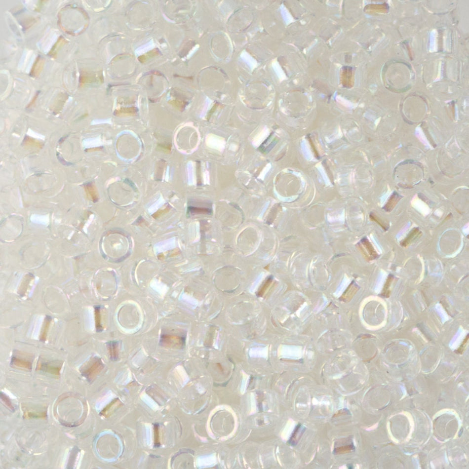 11/0 MIYUKI DELICA Crystal AB Seed Bead (8g)