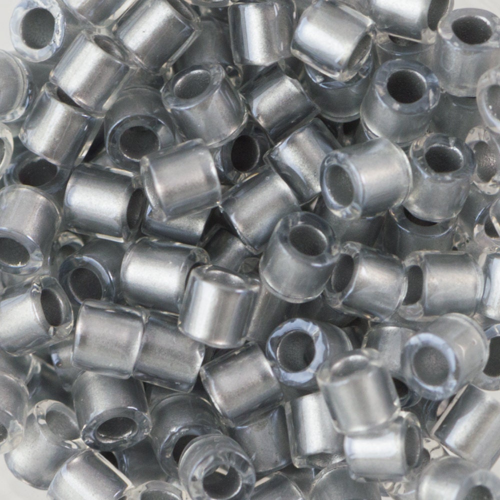 8/0 MIYUKI DELICA Galvanized Crystal Seed Bead (8g)