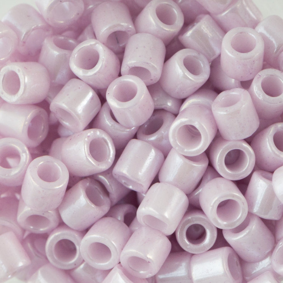 8/0 MIYUKI DELICA Opaque Pale Rose Ceylon Seed Bead (8g)
