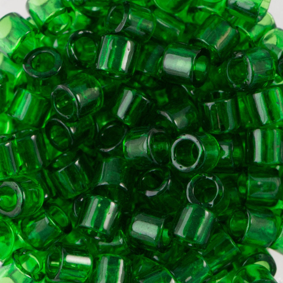 8/0 MIYUKI DELICA Transparent Green Seed Bead (8g)