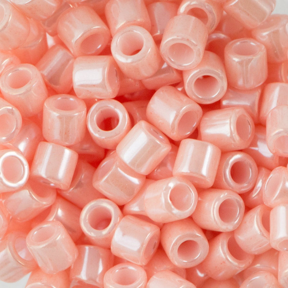8/0 MIYUKI DELICA Opaque Light Salmon Seed Bead (8g)