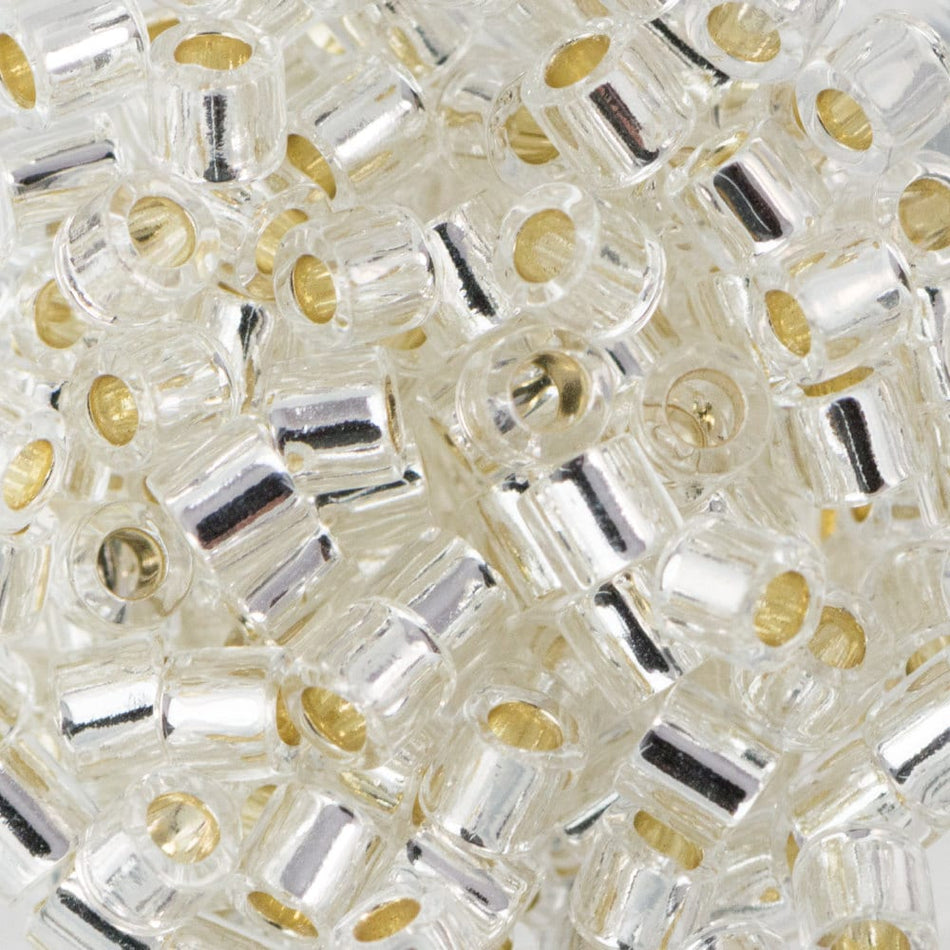 8/0 MIYUKI DELICA Silver Lined Crystal Seed Bead (8g)