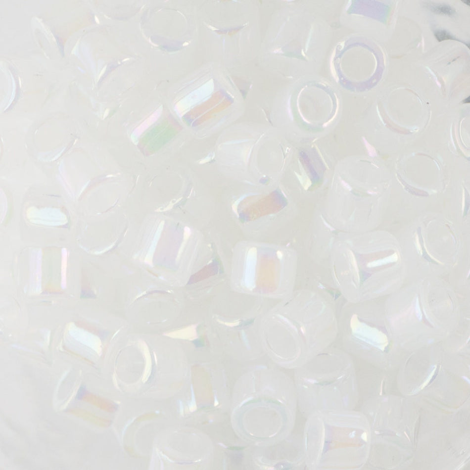 8/0 MIYUKI DELICA White Opal AB Seed Bead (8g)