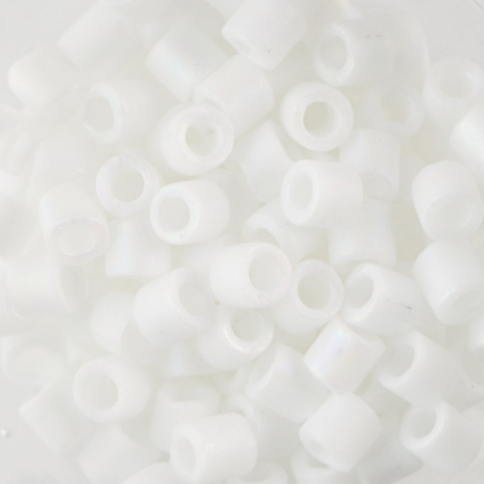 8/0 MIYUKI DELICA Matte White Seed Bead (8g)