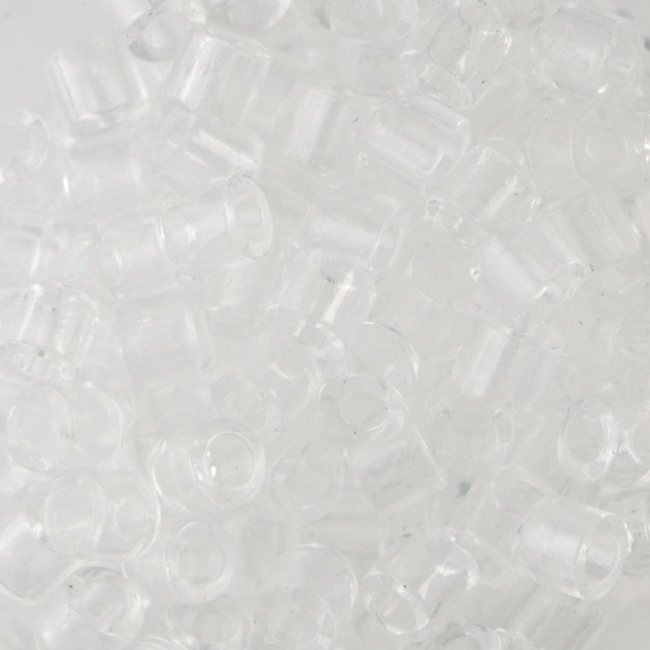 8/0 MIYUKI DELICA Transparent Crystal Seed Bead (8g)