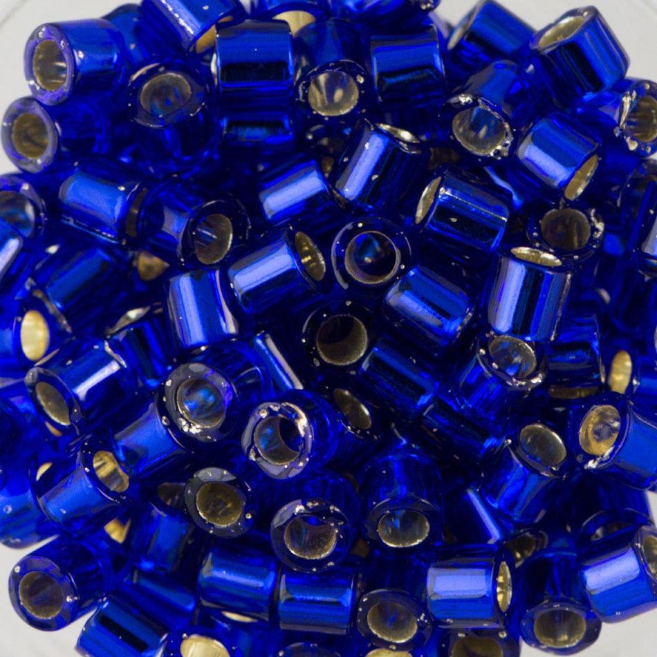 8/0 MIYUKI DELICA Silver Lined Cobalt Seed Bead (8g)