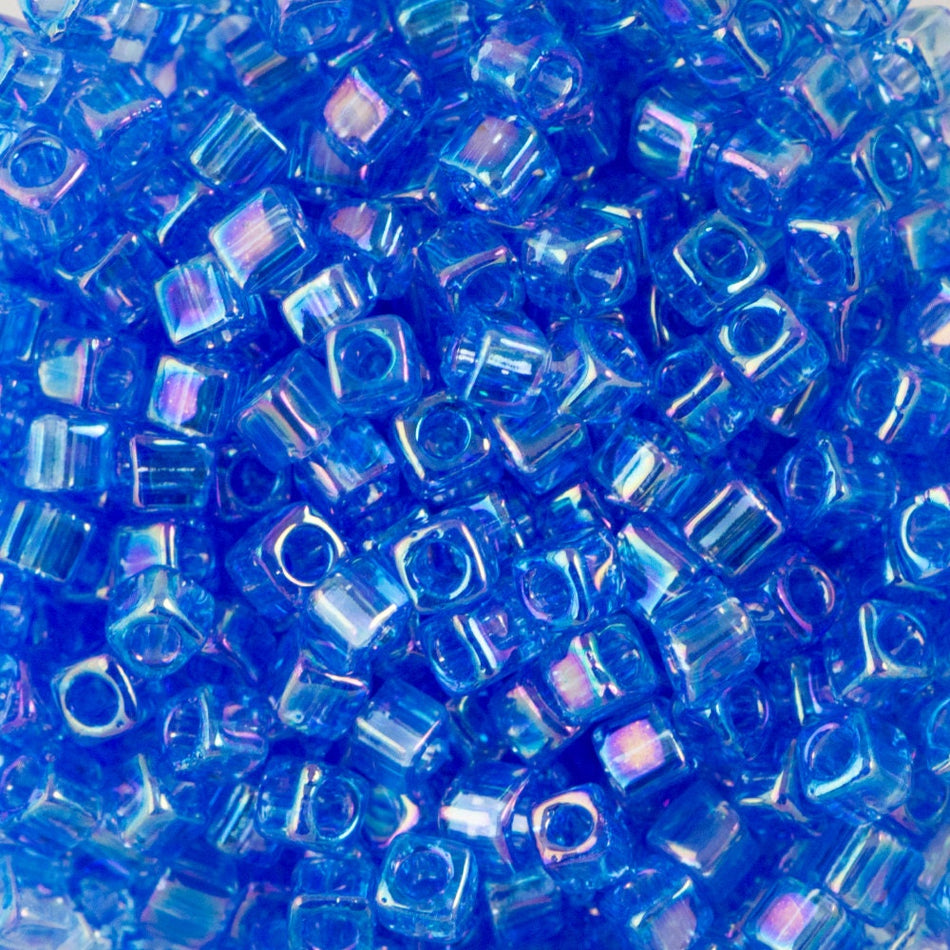 1.8MM MIYUKI CUBE Transparent Sapphire AB Seed Bead (8g)