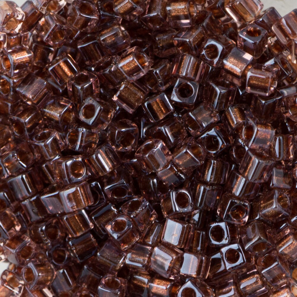 1.8MM MIYUKI CUBE Sparkle Copper Lined AB Crystal Seed Bead (8g)