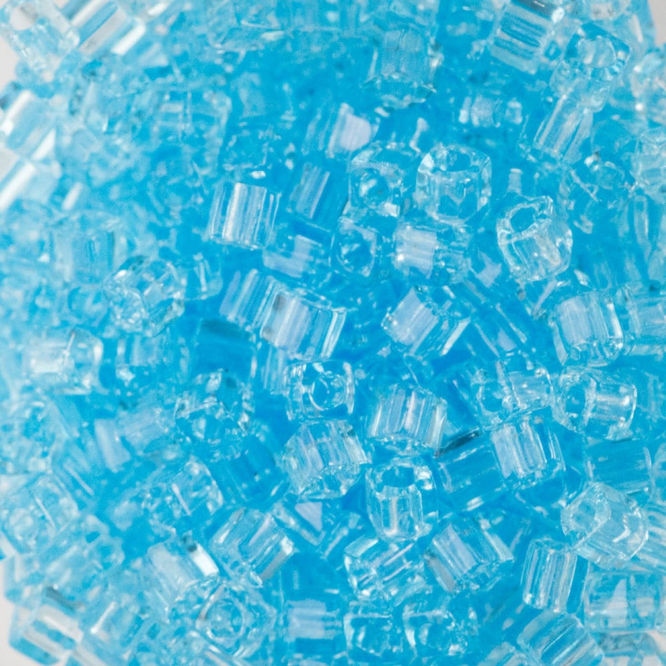 1.8MM MIYUKI CUBE Transparent Aqua Seed Bead (8g)