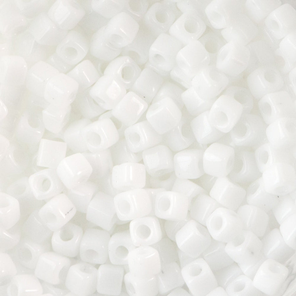 1.8MM MIYUKI CUBE White Seed Bead (8g)