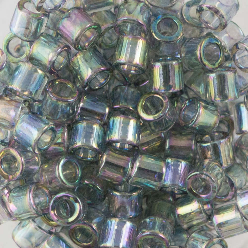 8/0 MIYUKI DELICA Transparent Gray Iris Seed Bead (8g)