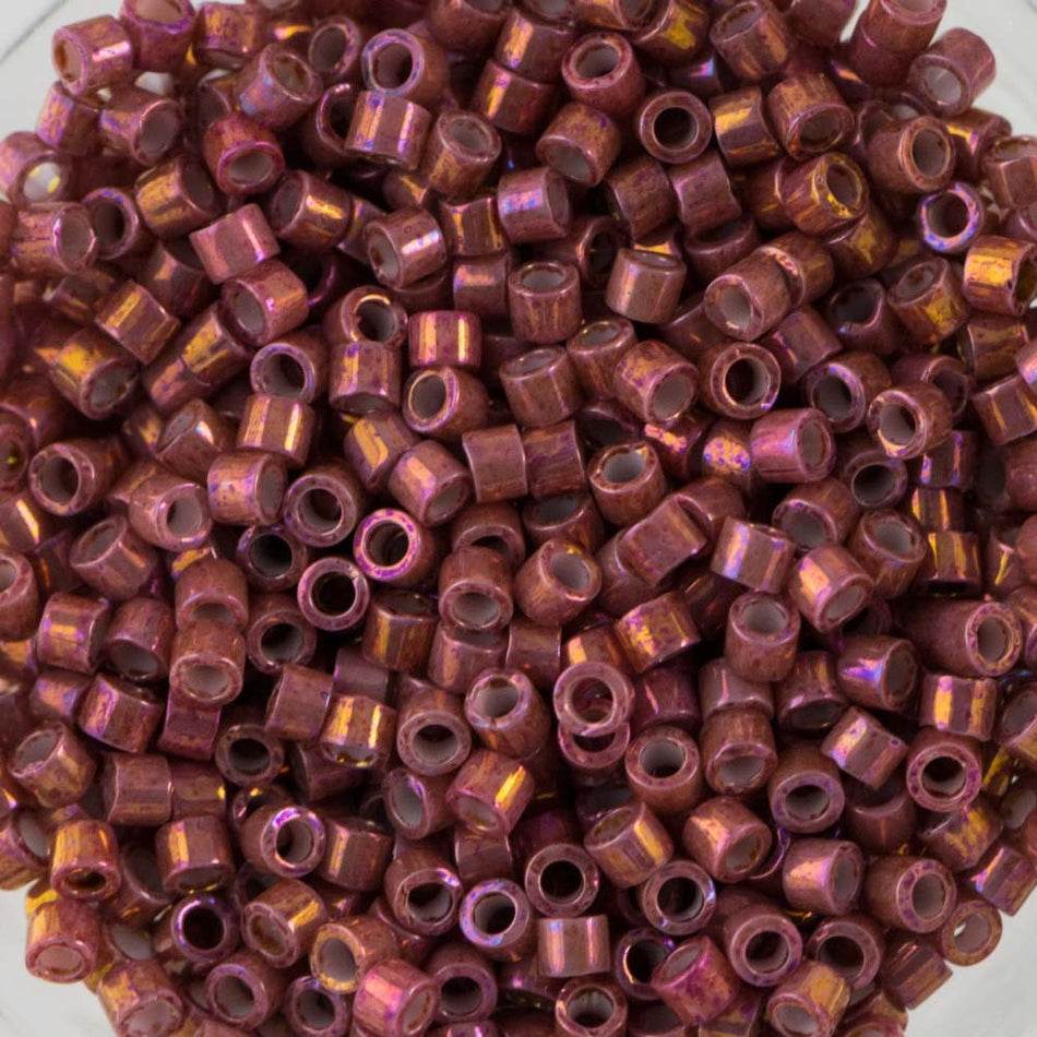11/0 MIYUKI DELICA Metallic Rhubarb Luster Seed Bead (8g)