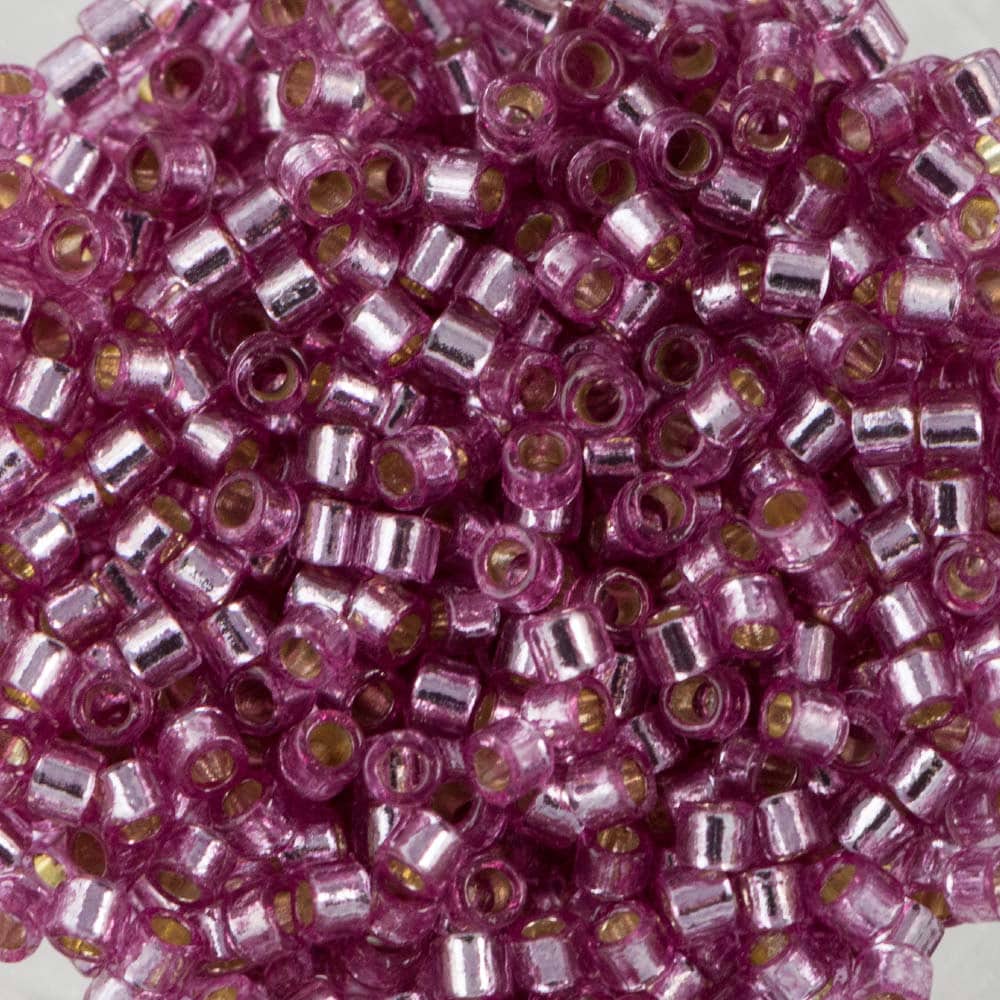 11/0 MIYUKI DELICA Silver Lined Duracoat Orchid Seed Bead (8g)