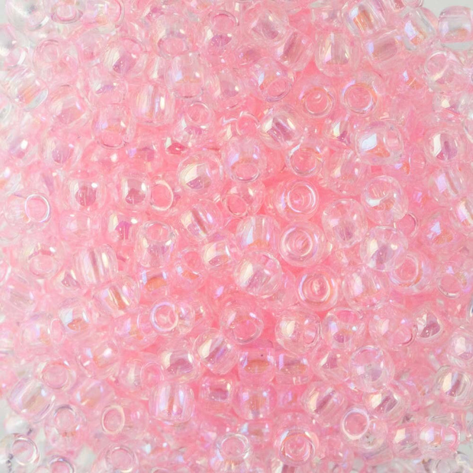 15/0 TOHO ROUND Dyed Rainbow Ballerina Pink Seed Bead (8g)