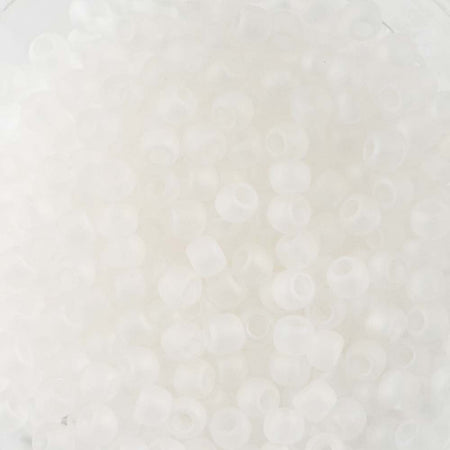11/0 TOHO ROUND Transparent Rainbow Frosted Crystal Seed Bead (8g)