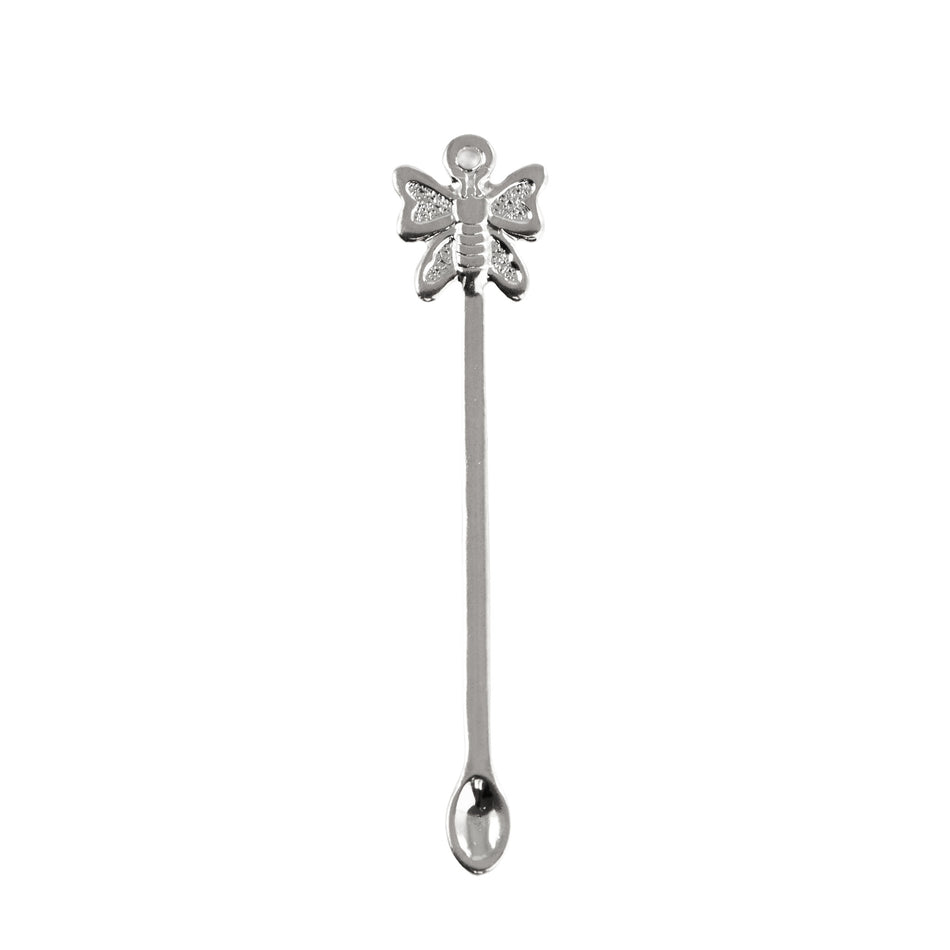 Tiny Spoon with Butterfly Pendant 48x12mm (2)